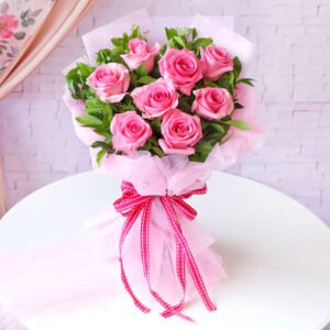 Princess Pink Roses Bouquet