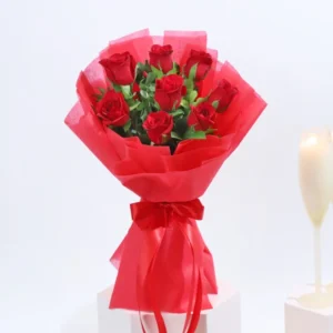 Deligated Red Roses Bouquet
